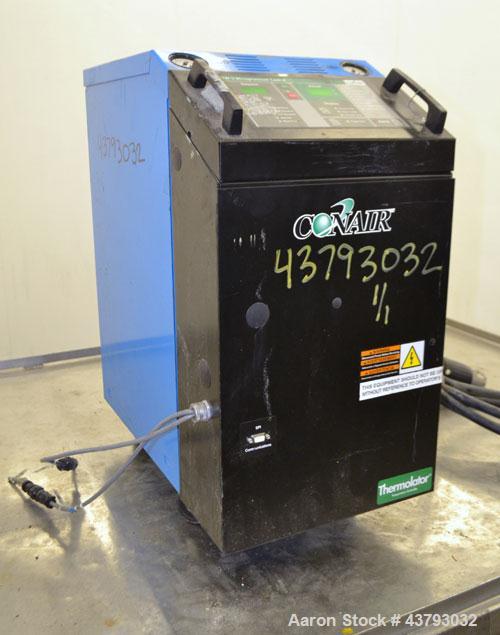 Used Conair Thermolator Water Temperature Controller, Model TW-2. 24 Kw heater, operating temperature range 35 to 250 degrees F. 3/60/460 Volt, 32 amps. Includes a TW-2 Microprocessor controller. Mou...