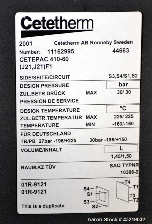 Used Lauda 29kW Secondary Circle Unit Heater, Type TR400HKK. Temperature range -60 to 200 degrees C. (-76 to 392 F.). 3/50/400 volt. Mounted on casters. Built 2002.