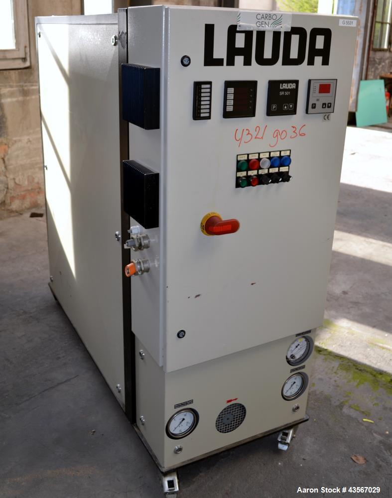 Used Lauda 24kW Secondary Circle Unit Heater, Type TR400HKK. Temperature range -60 to 200 degrees C. (-76 to 392 F.). 3/50/400 volt. Mounted on casters. Built 2002.