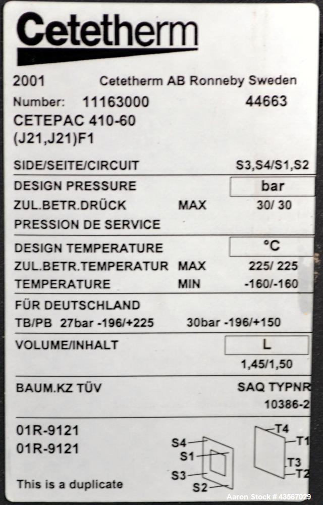 Used Lauda 24kW Secondary Circle Unit Heater, Type TR400HKK. Temperature range -60 to 200 degrees C. (-76 to 392 F.). 3/50/400 volt. Mounted on casters. Built 2002.