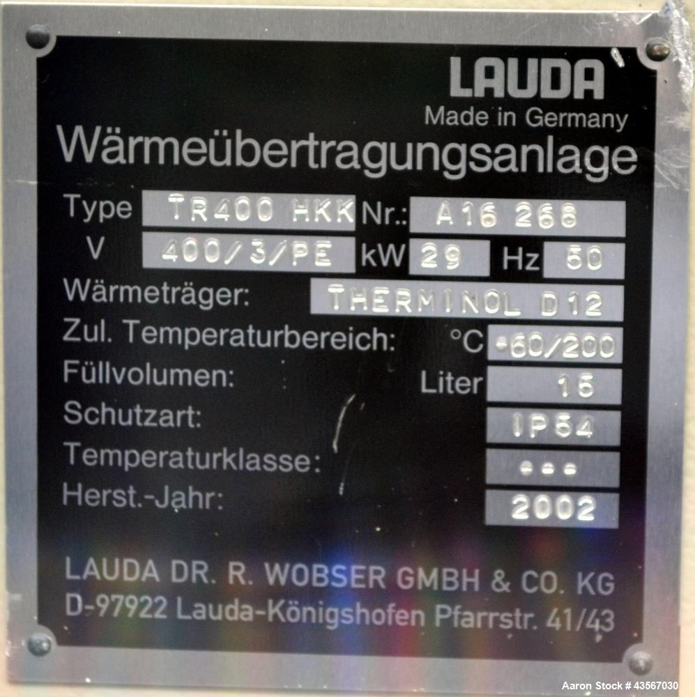 Gebraucht - Lauda 24kW Sekundärkreisheizung, Typ TR400HKK. Temperaturbereich -60 bis 200 Grad C. (-76 bis 392 F.). 3/50/400 ...