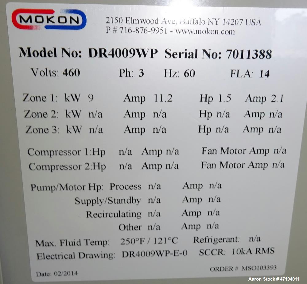Unused- Mokon Duratherm Circulating Water Temperature Control System