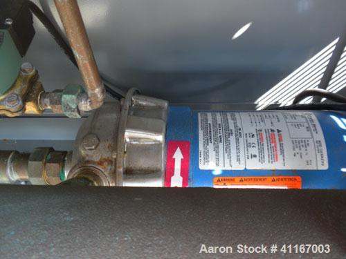 Used Mokon Duratherm Water Temperature Controller, Model DR4C48-M5. Single zone, 48 total KW. Maximum temperature 250 deg F. 3/60/460 volt, Eurotherm 2204E controller. Built 2000.