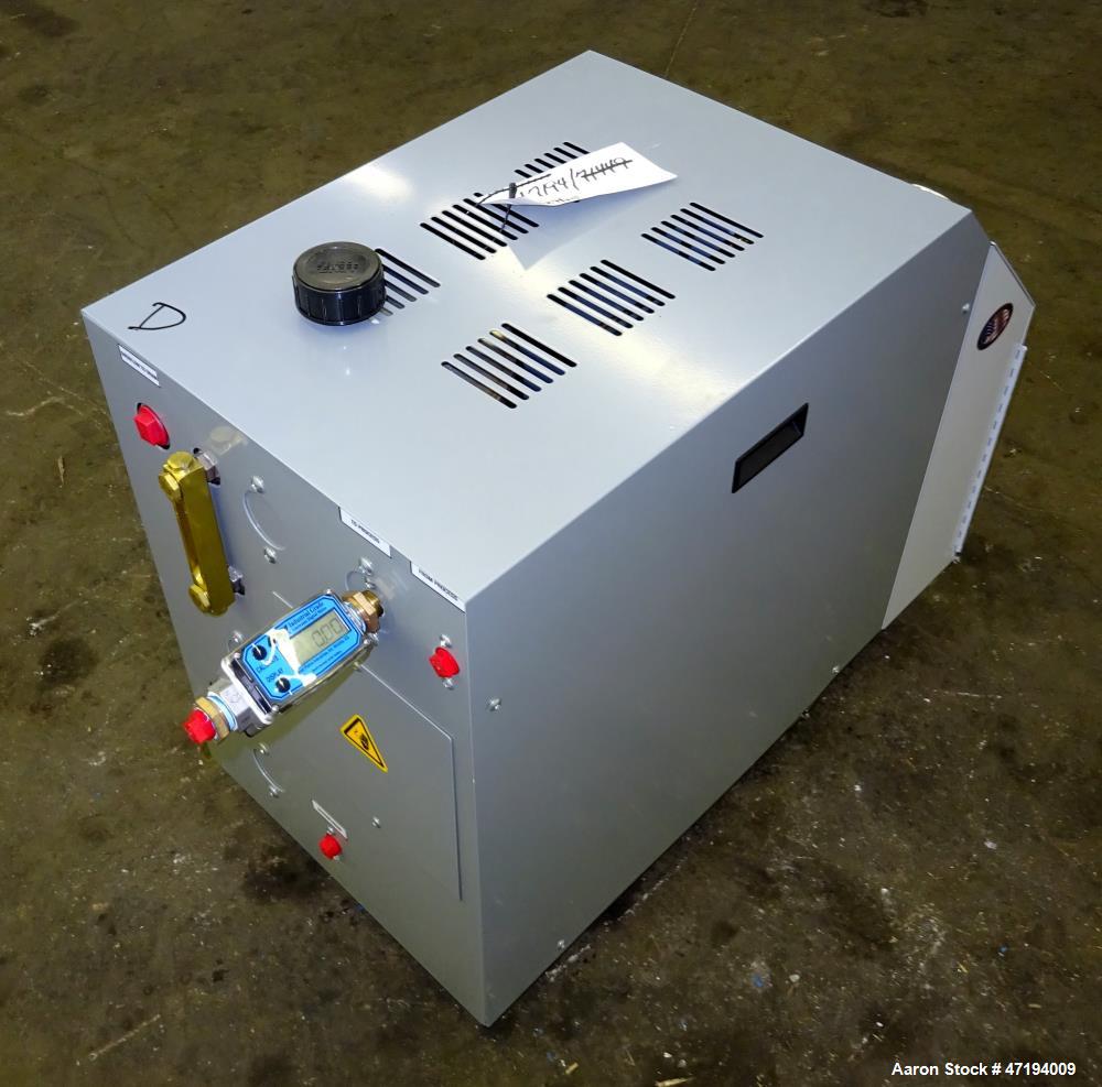 Unused- Mokon Minitherm Circulating Water Temperature Control System, Model MT4002AG. 2KW, 3/60/460 volts. Maximum temperature 250 degrees F. Includes a control panel with a Eurotherm controller. Ser...
