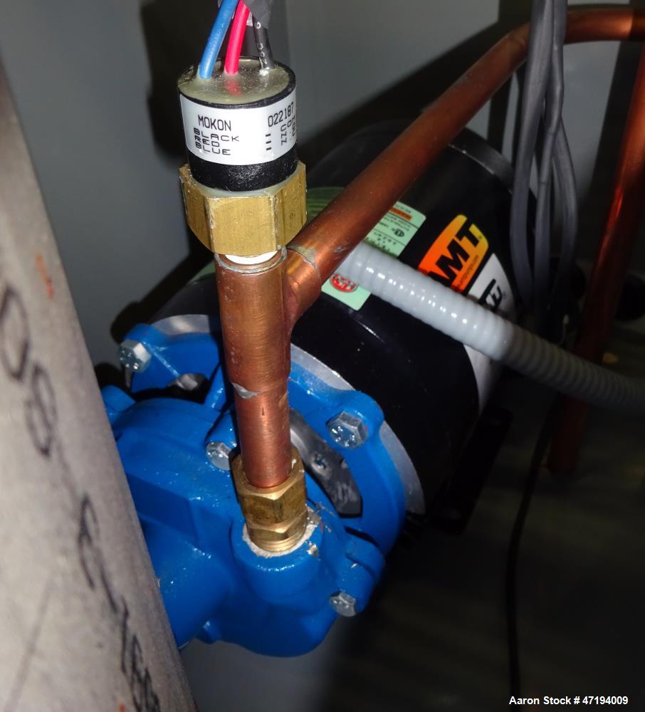 Unused- Mokon Minitherm Circulating Water Temperature Control System, Model MT4002AG. 2KW, 3/60/460 volts. Maximum temperature 250 degrees F. Includes a control panel with a Eurotherm controller. Ser...