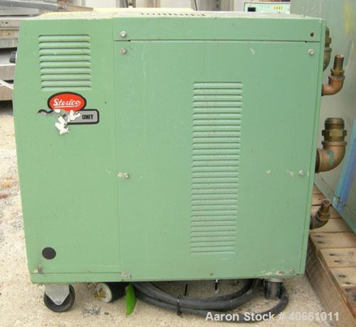 Used Sterlco Sterl-Tronic Heating and Temperature Control Unit, model G9410-FCX. 3/60/230 volt, 29 amps. 9000 watts per heater. Operating temperature range from supply water to 250 degrees F. Driven ...