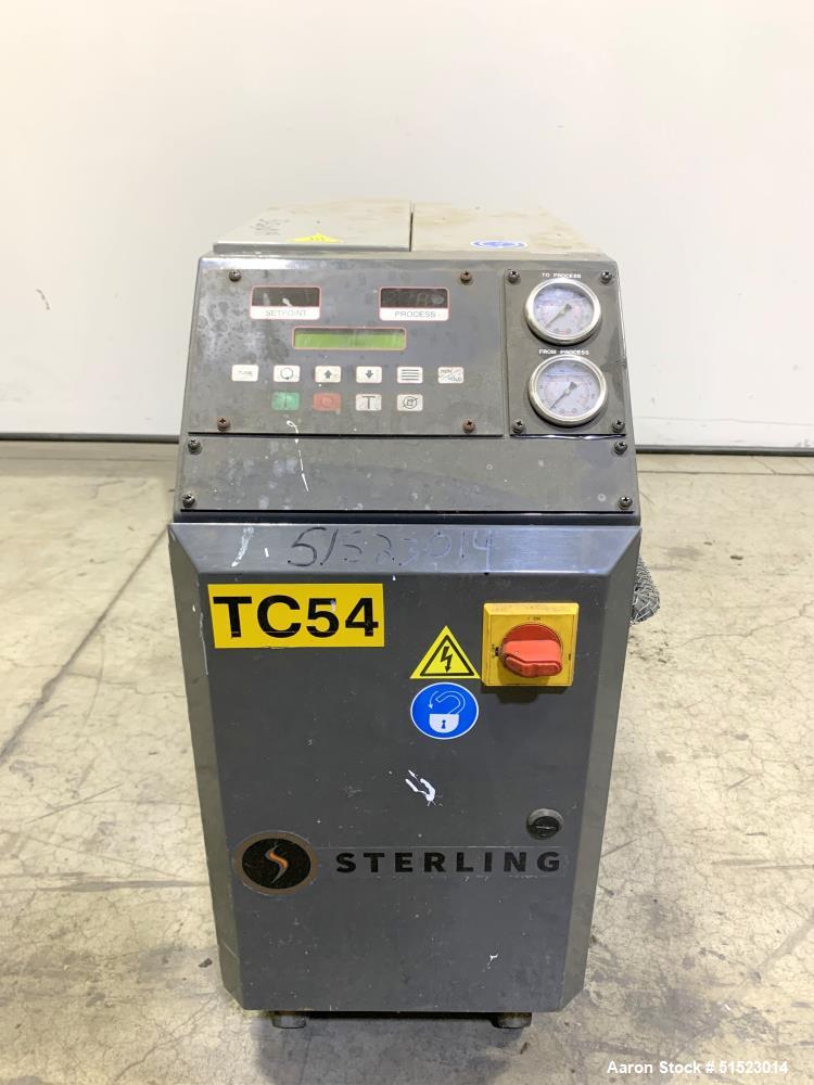 Used-Sterlco Portable Water Temperature Control Unit, Model M2B2010-D.  1 HP Pump, 35 GPM, 150 PSI Max Working Pressure, 9 k...