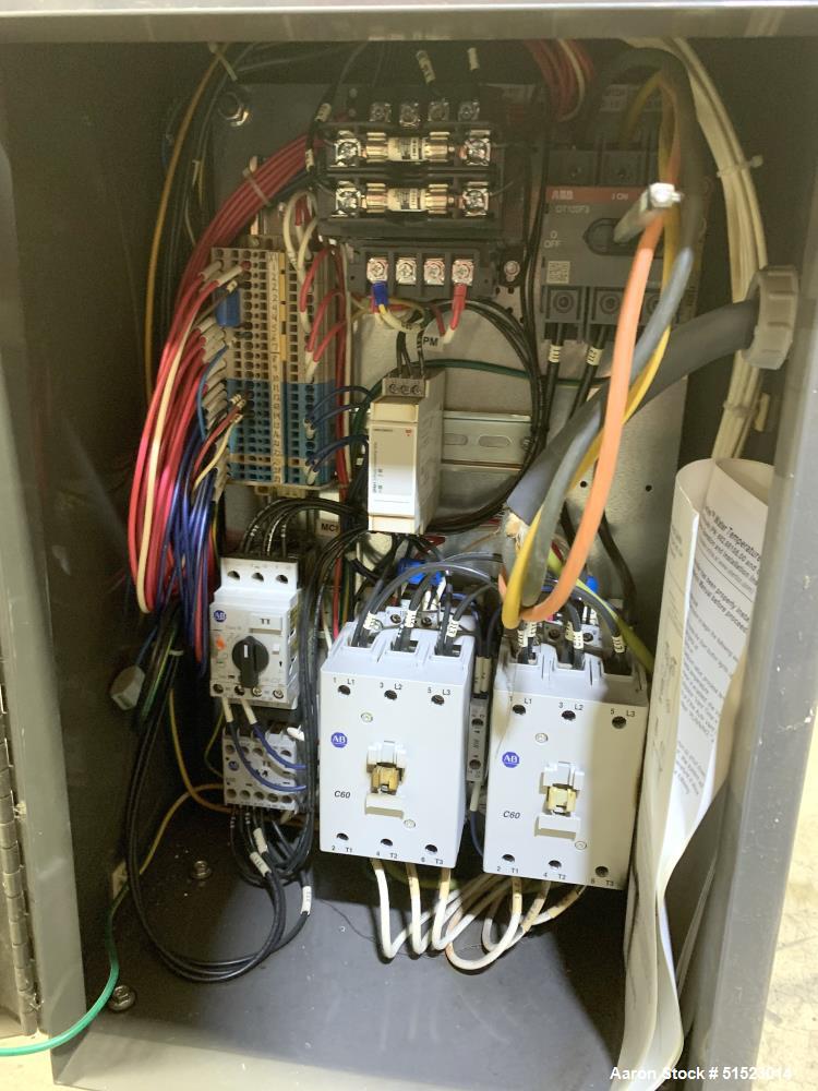Used Sterlco Portable Water Temperature Control Unit, Model M2B2010-D.  1 HP Pump, 35 GPM, 150 PSI Max Working Pressure, 9 kW Heater, 32-250 Degrees F Setpoint Operating Range.  3/60/208 Volt.  Seria...