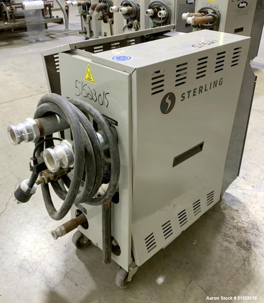 Used-Sterlco Portable Water Temperature Control Unit, Model M2B2010-D.  1 HP Pump, 35 GPM, 150 PSI Max Working Pressure, 9 k...