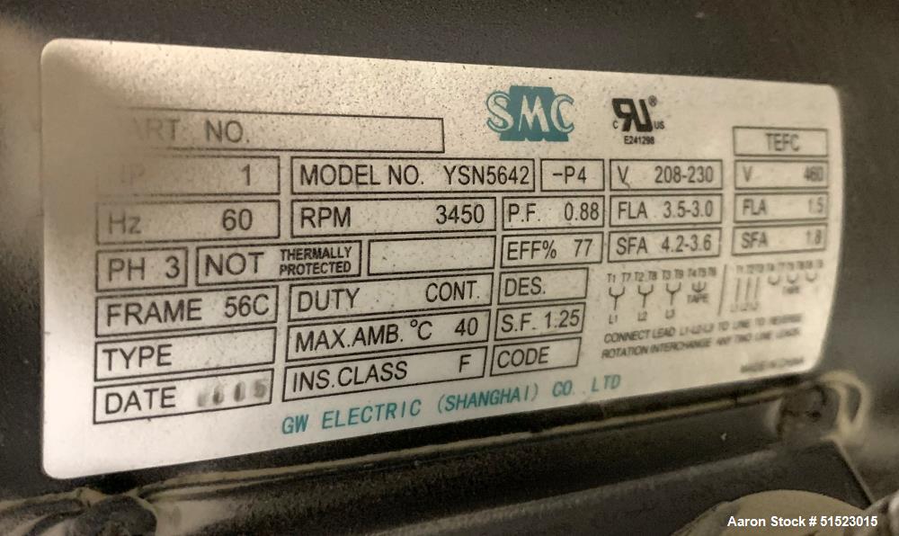Used - Sterlco Portable Water Temperature Control Unit, Model M2B2010-D, 9 kW Heater, 1 HP Pump
