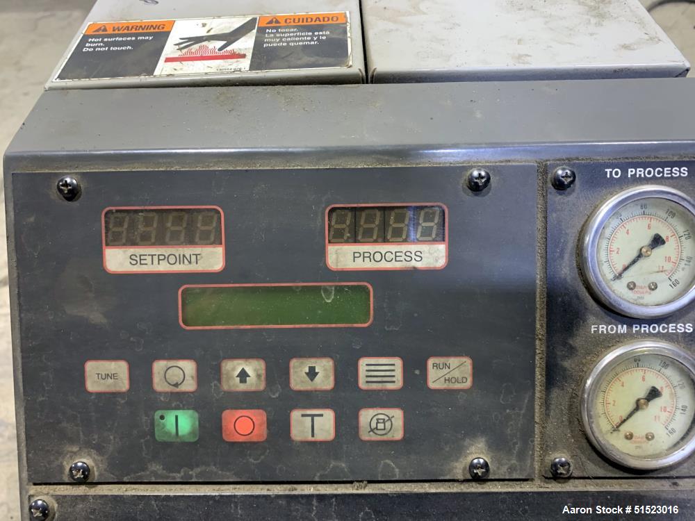 Used Sterlco Portable Water Temperature Control Unit, Model M2B2010-D.  1 HP Pump, 35 GPM, 150 PSI Max Working Pressure, 9 kW Heater, 32-250 Degrees F Setpoint Operating Range.  3/60/208 Volt.  Seria...