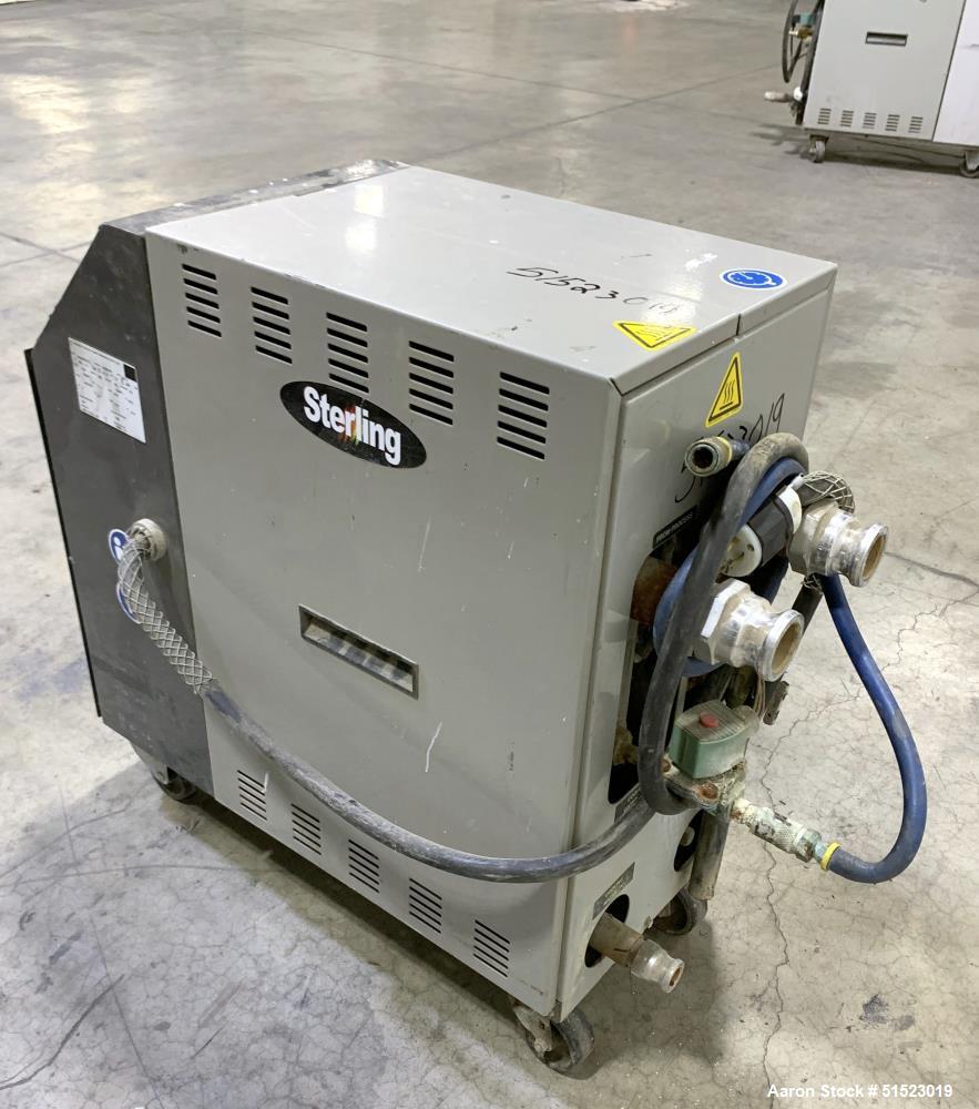 Used-Sterlco Portable Water Temperature Control Unit, Model M2B2010-D.  1 HP Pump, 35 GPM, 150 PSI Max Working Pressure, 9 k...