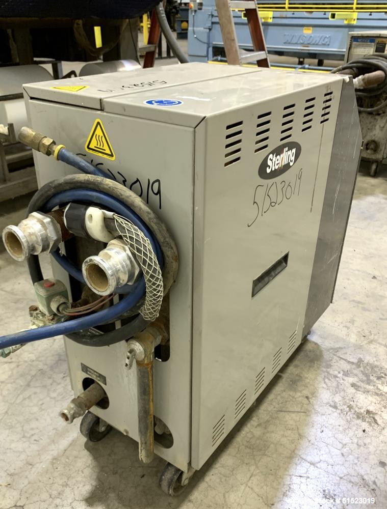 Used-Sterlco Portable Water Temperature Control Unit, Model M2B2010-D.  1 HP Pump, 35 GPM, 150 PSI Max Working Pressure, 9 k...