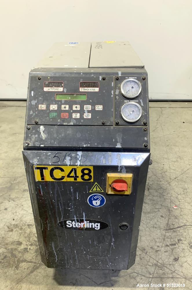 Used-Sterlco Portable Water Temperature Control Unit, Model M2B2010-D.  1 HP Pump, 35 GPM, 150 PSI Max Working Pressure, 9 k...