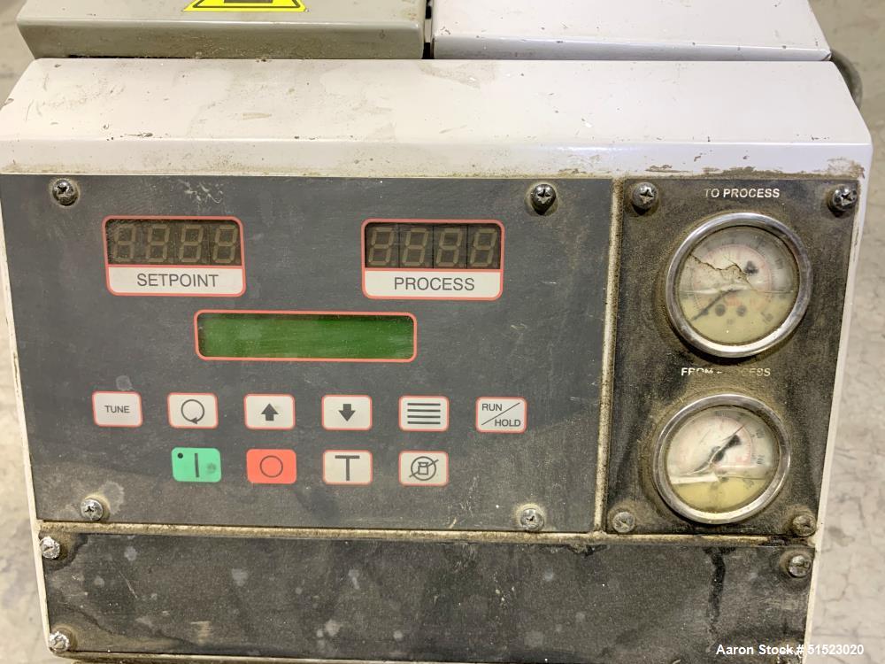 Used Sterlco Portable Water Temperature Control Unit, Model M2B2010-D.  1 HP Pump, 35 GPM, 150 PSI Max Working Pressure, 9 kW Heater, 32-250 Degrees F Setpoint Operating Range.  3/60/208 Volt.  Seria...