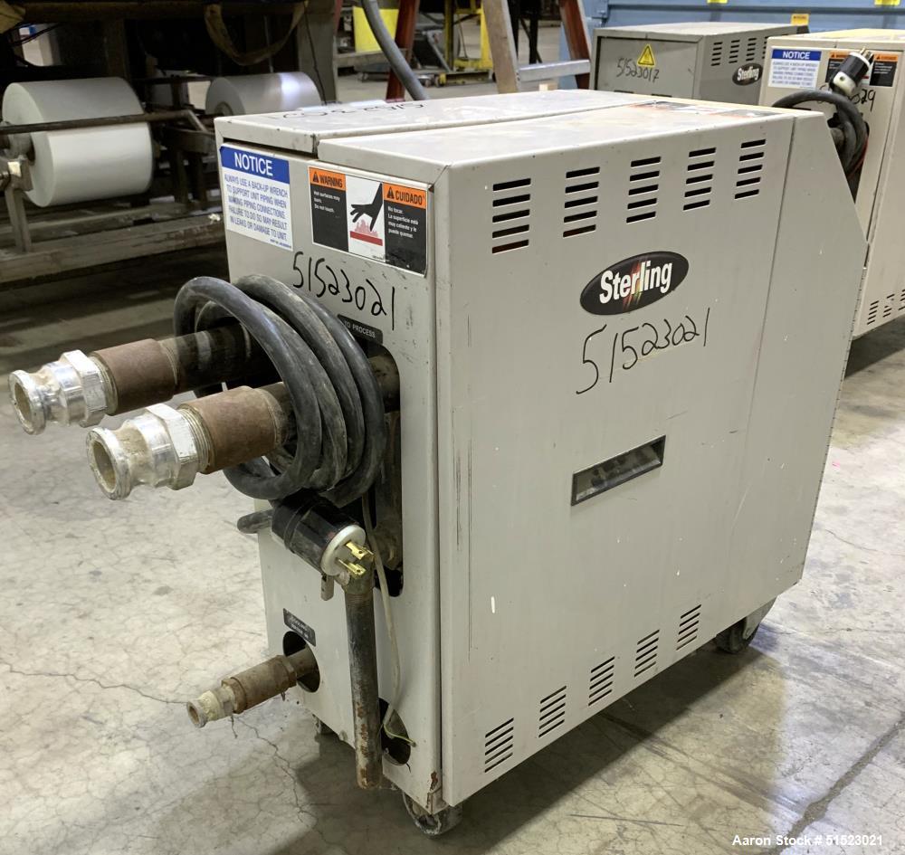 Used-Sterlco Portable Water Temperature Control Unit, Model M2B2010-D.  1 HP Pump, 35 GPM, 150 PSI Max Working Pressure, 9 k...