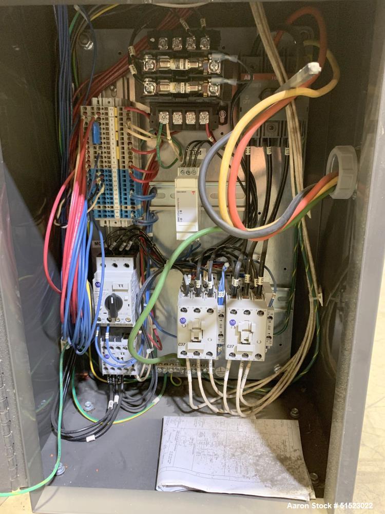 Used Sterlco Portable Water Temperature Control Unit, Model M2B2010-D.  1 HP Pump, 35 GPM, 150 PSI Max Working Pressure, 9 kW Heater, 32-250 Degrees F Setpoint Operating Range.  3/60/208 Volt.  Seria...