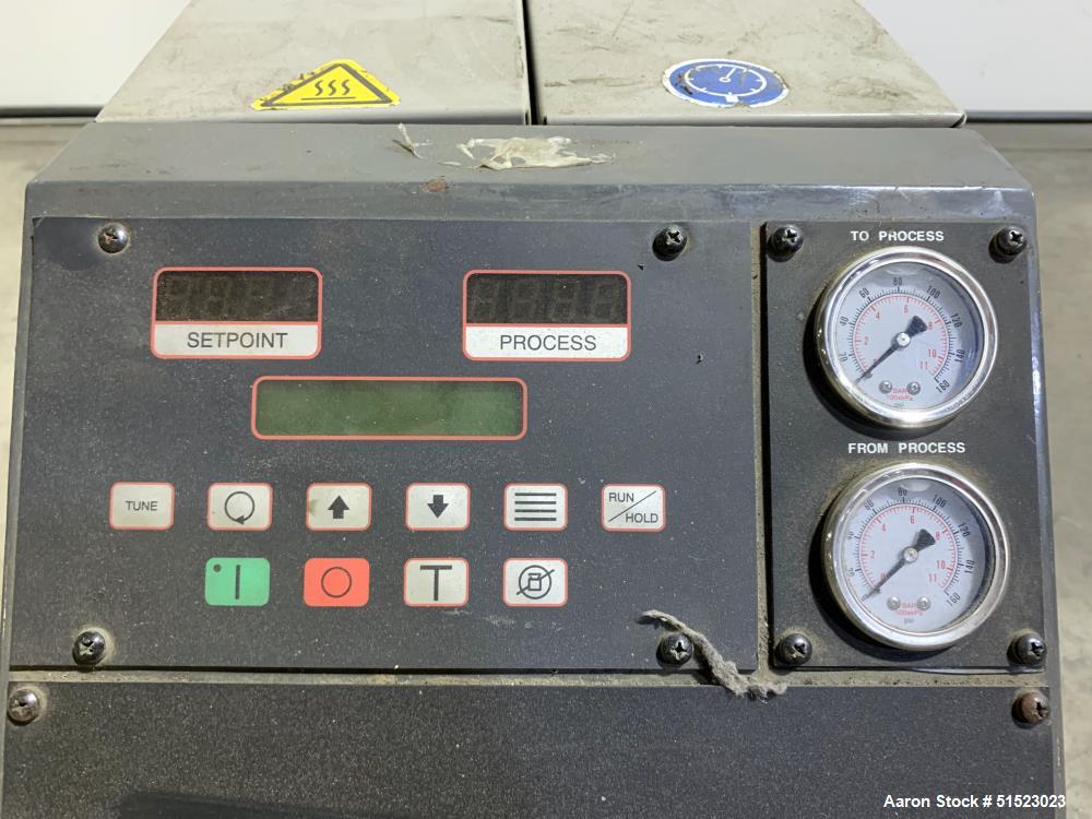Used Sterlco Portable Water Temperature Control Unit, Model M2B2010-D.  1 HP Pump, 35 GPM, 150 PSI Max Working Pressure, 9 kW Heater, 32-250 Degrees F Setpoint Operating Range.  3/60/208 Volt.  Seria...