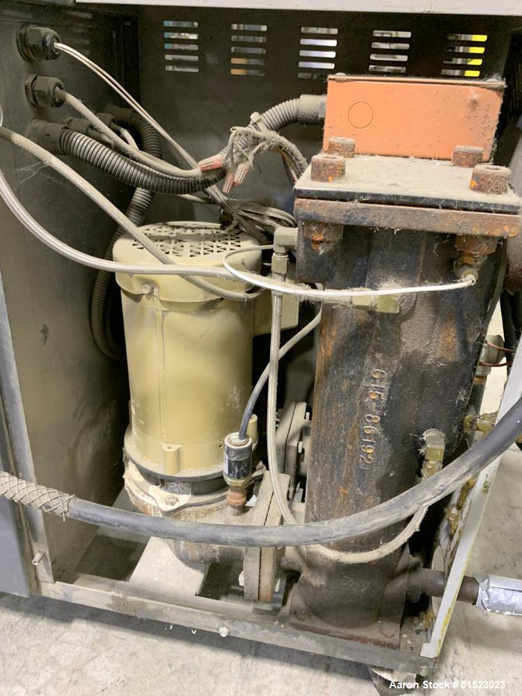 Used Sterlco Portable Water Temperature Control Unit, Model M2B2010-D.  1 HP Pump, 35 GPM, 150 PSI Max Working Pressure, 9 kW Heater, 32-250 Degrees F Setpoint Operating Range.  3/60/208 Volt.  Seria...