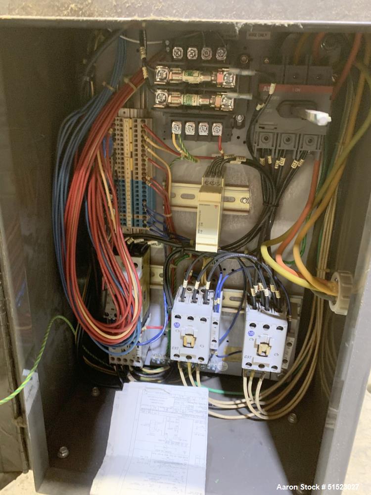 Used Sterlco Portable Water Temperature Control Unit, Model M2B2010-D.  1 HP Pump, 35 GPM, 150 PSI Max Working Pressure, 9 kW Heater, 32-250 Degrees F Setpoint Operating Range.  3/60/208 Volt.  Seria...