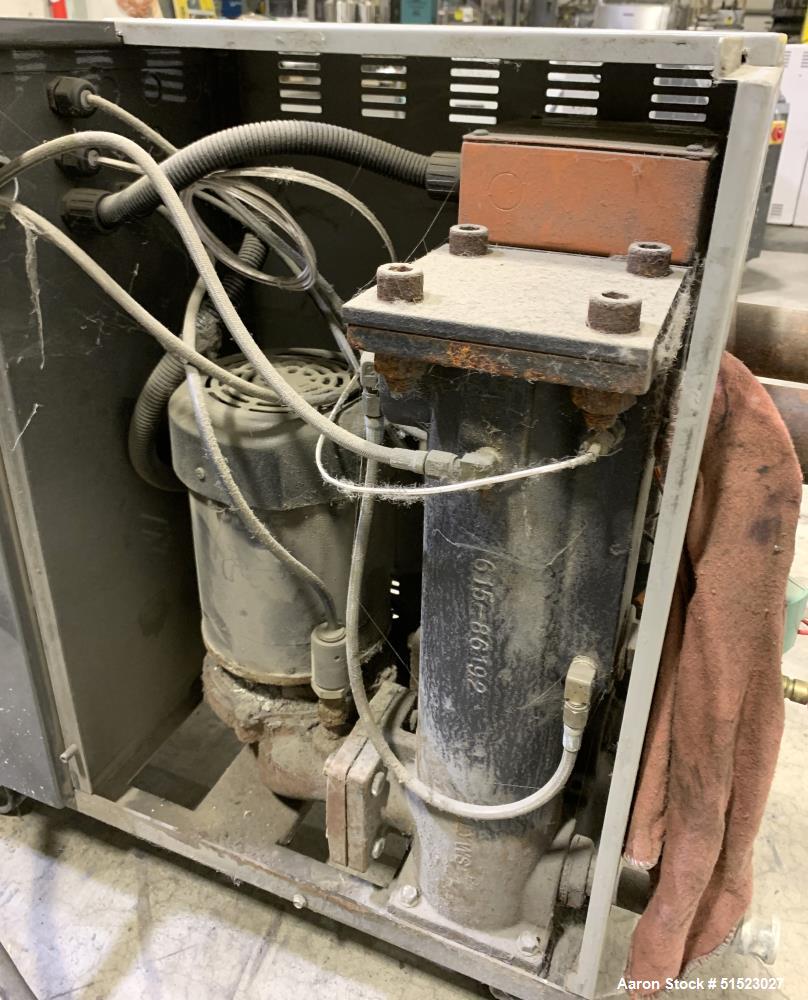 Used Sterlco Portable Water Temperature Control Unit, Model M2B2010-D.  1 HP Pump, 35 GPM, 150 PSI Max Working Pressure, 9 kW Heater, 32-250 Degrees F Setpoint Operating Range.  3/60/208 Volt.  Seria...