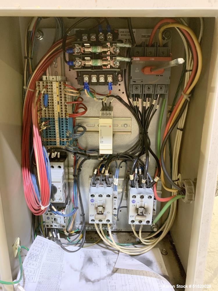 Used Sterlco Portable Water Temperature Control Unit, Model M2B2010-D.  1 HP Pump, 35 GPM, 150 PSI Max Working Pressure, 9 kW Heater, 32-250 Degrees F Setpoint Operating Range.  3/60/208 Volt.  Seria...