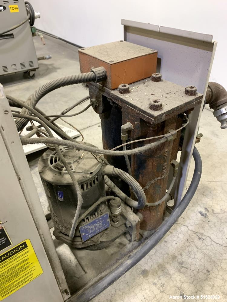Used Sterlco Portable Water Temperature Control Unit, Model M2B2010-D.  1 HP Pump, 35 GPM, 150 PSI Max Working Pressure, 9 kW Heater, 32-250 Degrees F Setpoint Operating Range.  3/60/208 Volt.  Seria...