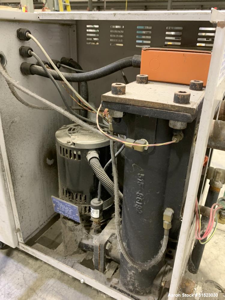 Used Sterlco Portable Water Temperature Control Unit, Model M2B2010-D.  1 HP Pump, 35 GPM, 150 PSI Max Working Pressure, 9 kW Heater, 32-250 Degrees F Setpoint Operating Range.  3/60/208 Volt.  Seria...