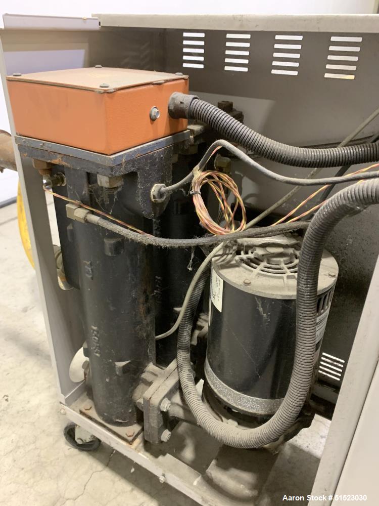 Used Sterlco Portable Water Temperature Control Unit, Model M2B2010-D.  1 HP Pump, 35 GPM, 150 PSI Max Working Pressure, 9 kW Heater, 32-250 Degrees F Setpoint Operating Range.  3/60/208 Volt.  Seria...