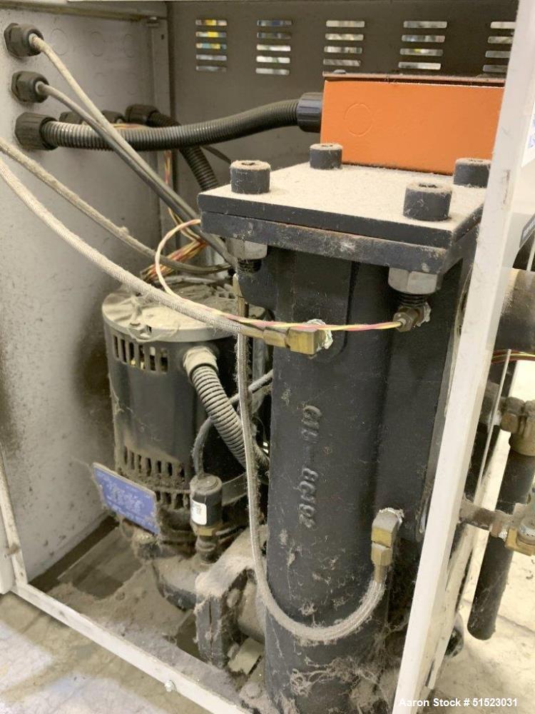 Used Sterlco Portable Water Temperature Control Unit, Model M2B2010-D.  1 HP Pump, 35 GPM, 150 PSI Max Working Pressure, 9 kW Heater, 32-250 Degrees F Setpoint Operating Range.  3/60/208 Volt.  Seria...