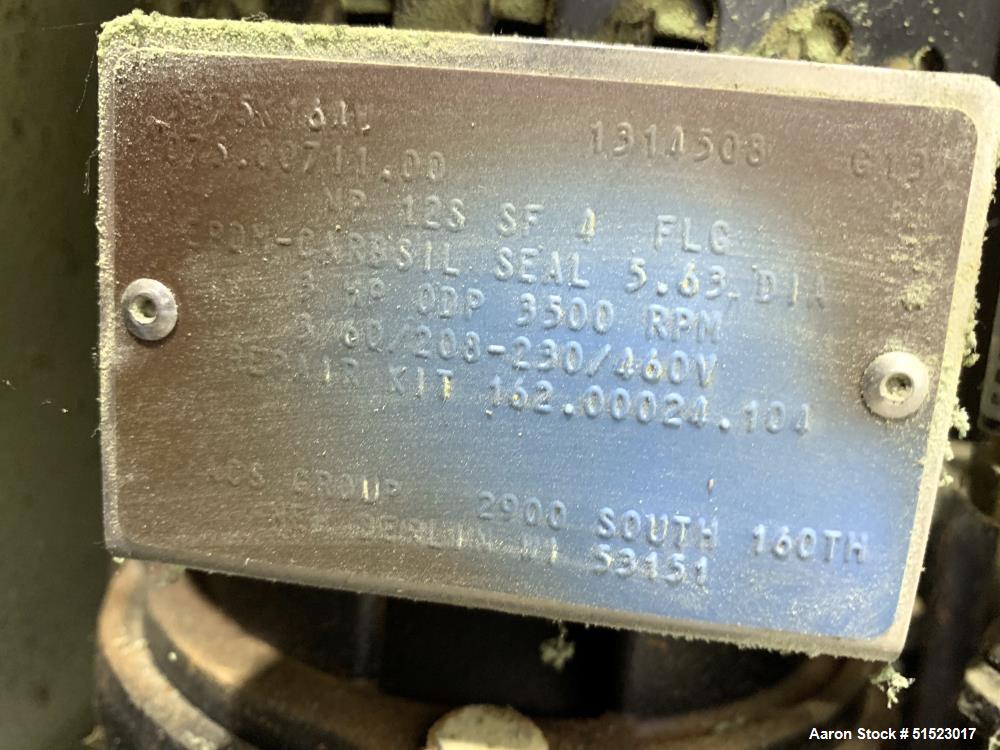 Used Sterlco Portable Water Temperature Control Unit, Model M2B2010-G.  3 HP Pump, 60 GPM, 150 Max Working Pressure, 12 kW Heater, 32-250 Degrees F Setpoint Operating Range.  3/60/208 Volt.  Serial #...