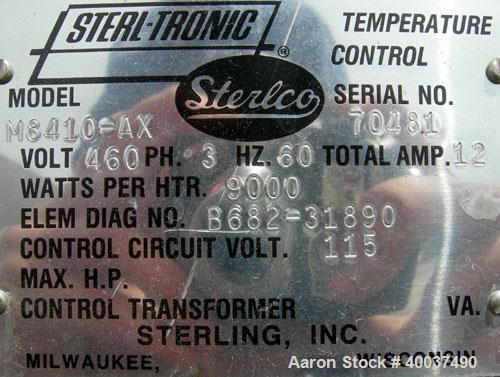 Used- Sterlco Hot Water Temperature Controller, Model M8410-AX. 3/60/460 volt, 12 amp, 9 kw.