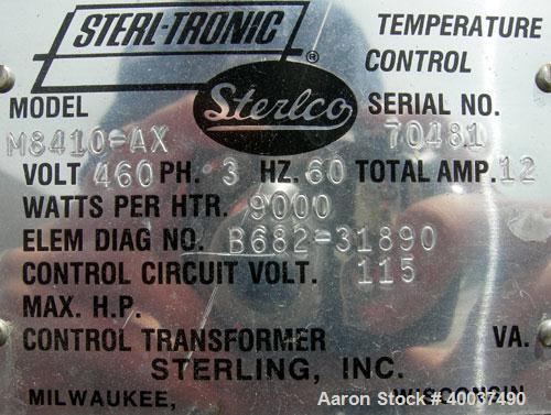 Used Sterlco Hot Water Temperature Controller, Model M8410-AX. 3/60/460 volt, 12 amp, 9 kw.