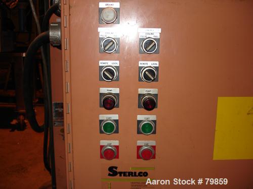 USED: Sterlco 2 zone water temperature control unit, model M8425.9 kW, each zone driven by 3 hp, 3/60/480 volt, 3495 rpm mot...