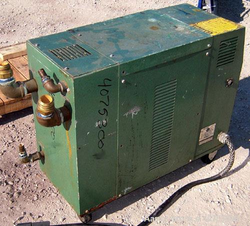 Used Sterlco Hot Water Temperature Controller, model S8410-FX. 3/60/230 volt, 27 amp, 9 kw. Mounted on casters.