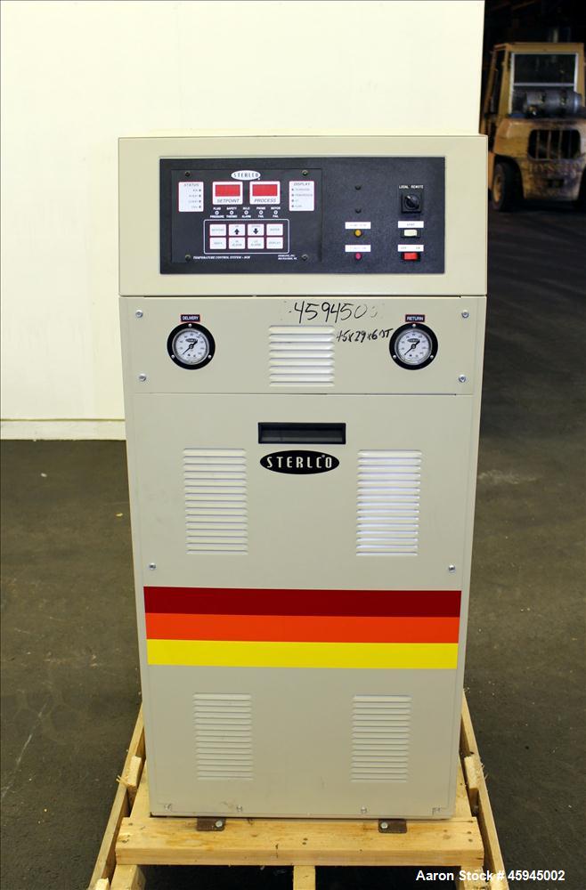 Unused- Sterlco Hot Water Temperature Controller, Model M2B9312-ACX. Watts per heater 24kW. Includes .5hp, 3/60/208-230/460, 1725 rpm motor, American Industrial heat exchanger, 150 psi maximum allowa...