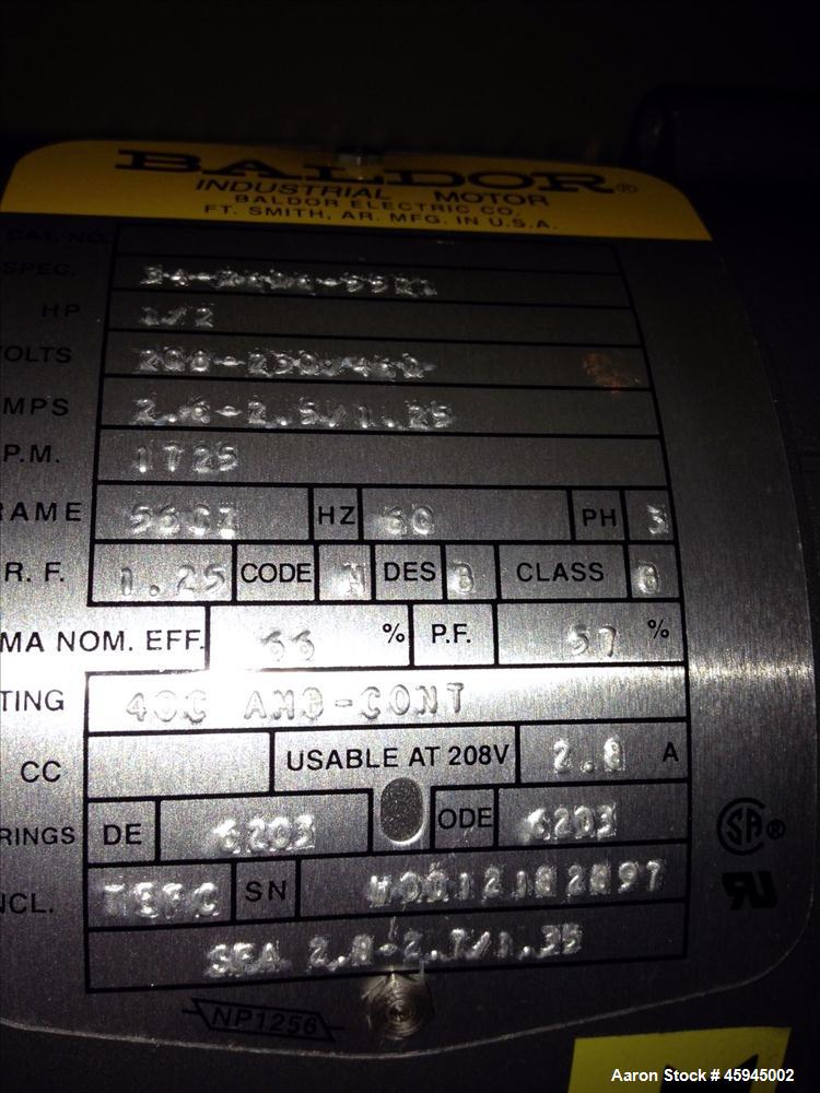 Unused- Sterlco Hot Water Temperature Controller, Model M2B9312-ACX. Watts per heater 24kW. Includes .5hp, 3/60/208-230/460, 1725 rpm motor, American Industrial heat exchanger, 150 psi maximum allowa...
