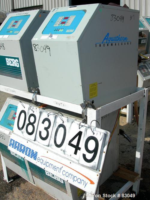 USED: Thermal Care Water Temperature Control Unit, model RA092004.   9 kw, single zone, 3/60/460 volt, 14 amp, max temp 250 deg F. Mounted on casters.