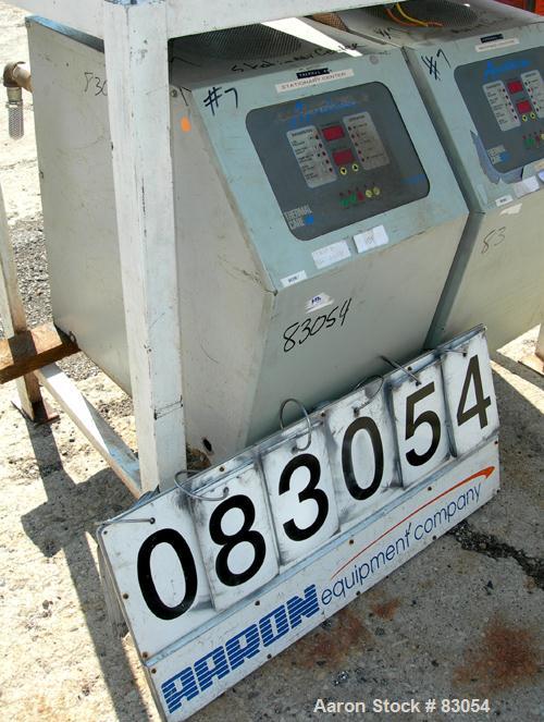 USED: Thermal Care Water Temperature Control Unit, model RA092004.   9 kw, single zone, 3/60/460 volt, 14 amp. Max temp 250 deg F. Mounted on casters.
