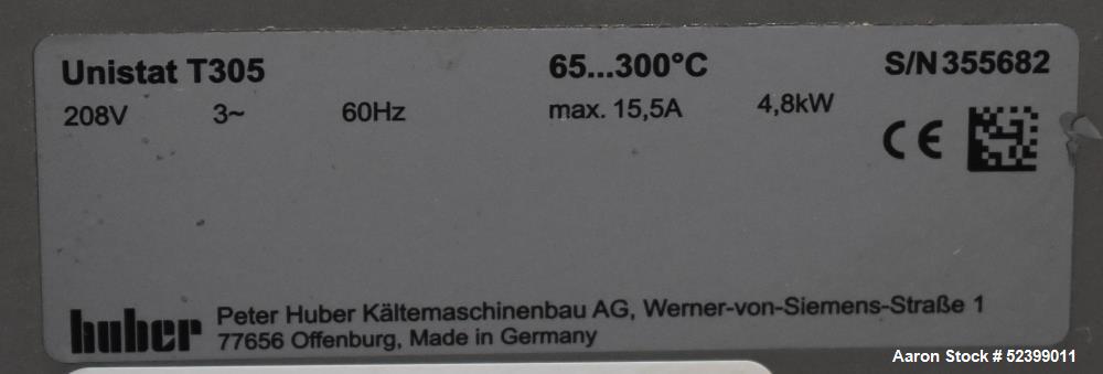 Used Huber UniStat T-305 Heating Circulator – 65 to 300°C, 4.8kW