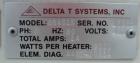 USED: Delta T Systems Water Temperature Control Unit, model AB461S, 9 kw. 250 degrees F max temperature range. Single zone, 3/60/460 volt, 14 amp. Unit requires a controller.