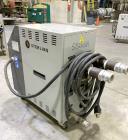 Used Sterlco Portable Water Temperature Control Unit, Model M2B2010-D.  1 HP Pump, 35 GPM, 150 PSI Max Working Pressure, 9 kW Heater, 32-250 Degrees F Setpoint Operating Range.  3/60/208 Volt.  Seria...