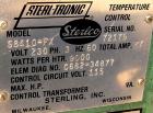 Used Sterlco Hot Water Temperature Controller, model S8410-FX. 3/60/230 volt, 27 amp, 9 kw. Mounted on casters.