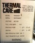USED: Thermal Care Water Temperature Control Unit, model RA092004.   9 kw, single zone, 3/60/460 volt, 14 amp, max temp 250 deg F. Mounted on casters.