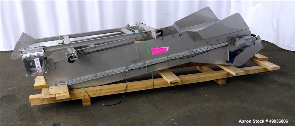 Used Kanemiya Plastic Bag Washer, Model KSW1545, with rubber pleated inclined feed conveyor.  Cut costs and achieve zero landfill.  Cleans 500-600 pound of plastic film or film and foil bags in one h...