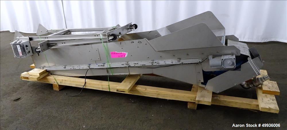 Used Kanemiya Plastic Bag Washer, Model KSW1545, with rubber pleated inclined feed conveyor.  Cut costs and achieve zero landfill.  Cleans 500-600 pound of plastic film or film and foil bags in one h...