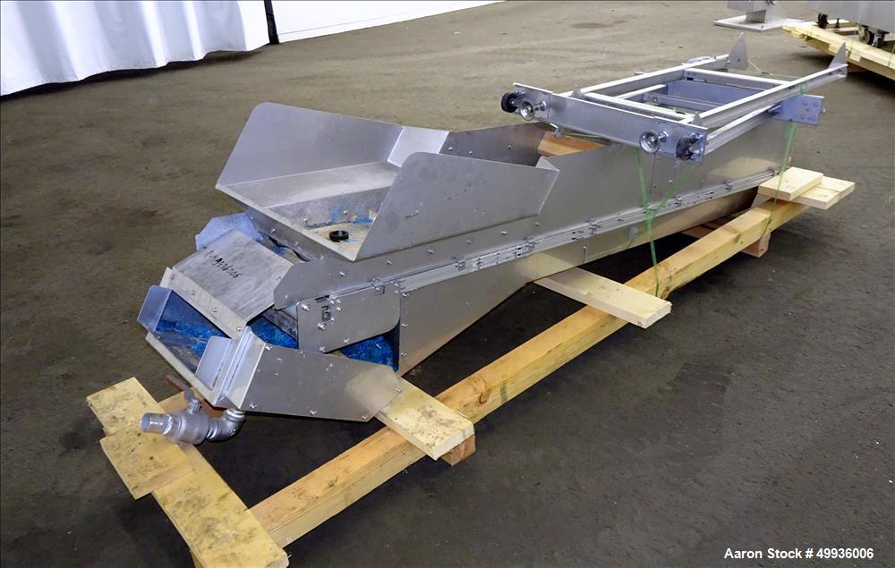 Used Kanemiya Plastic Bag Washer, Model KSW1545, with rubber pleated inclined feed conveyor.  Cut costs and achieve zero landfill.  Cleans 500-600 pound of plastic film or film and foil bags in one h...