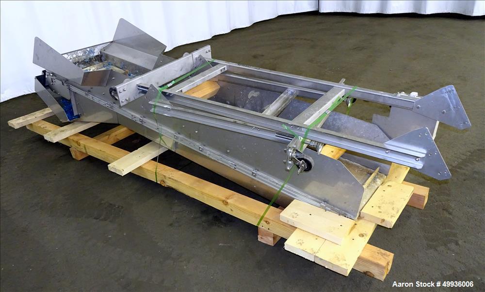 Used Kanemiya Plastic Bag Washer, Model KSW1545, with rubber pleated inclined feed conveyor.  Cut costs and achieve zero landfill.  Cleans 500-600 pound of plastic film or film and foil bags in one h...