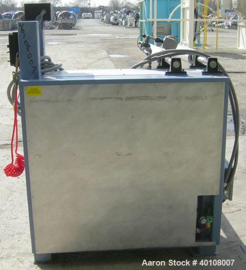 Used:Chase Machine and Engineering rewind unit. Single station. Approximately 30" wide capacity. Driven by a 3/4hp,180 volt, 1725 rpm DC motor with reducer,ratio 60 to 1, and DC motor controller.