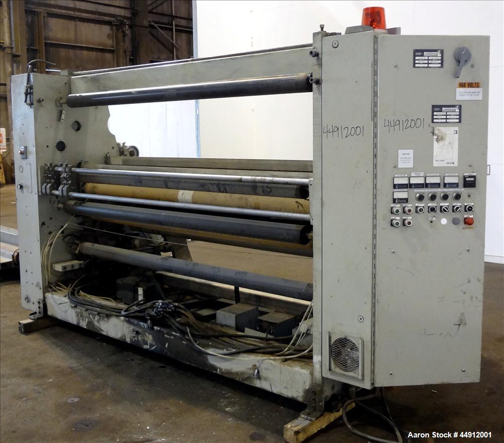 Used Battenfeld Gloucester 100" Wide Single Position Surface Winder, Model 1000